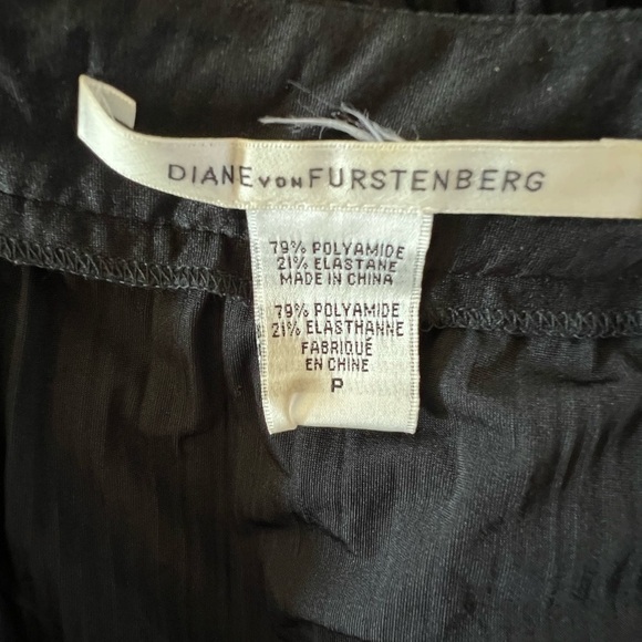 DIANE VON FURSTENBERG Pullover Swimsuit Cover Braided Tassle Gold Black Size P/S - Picture 7 of 7